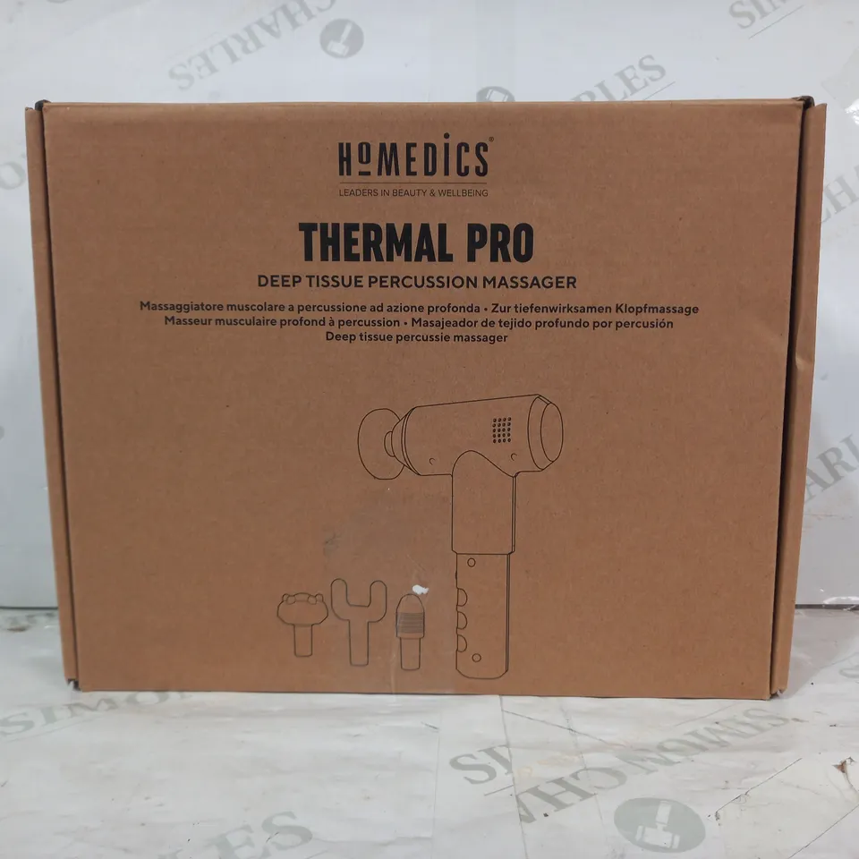 HOMEDICS THERMAL MASSAGE GUN - WHITE