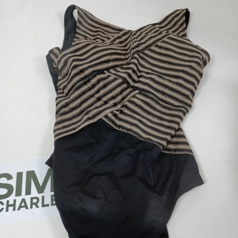 BONPRIX WOMEN'S STRIPED BODYSUIT - UK 18