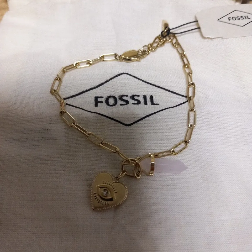 BOXED FOSSIL VINTAGE MOTIF BRACELET 