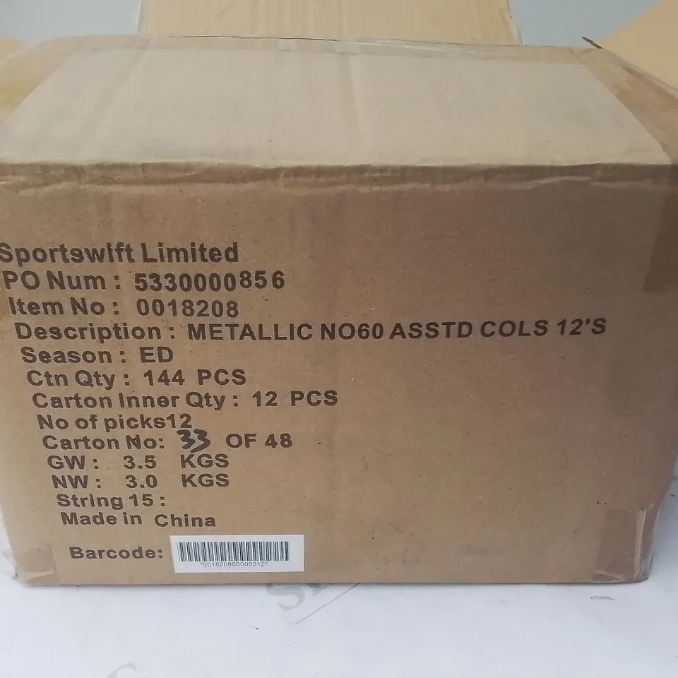 LOT OF 29 BOXES OF BRAND NEW METALLIC NO60 CONFETTI IN MULTI - 144 PIECES PER BOX / TOTAL 4176