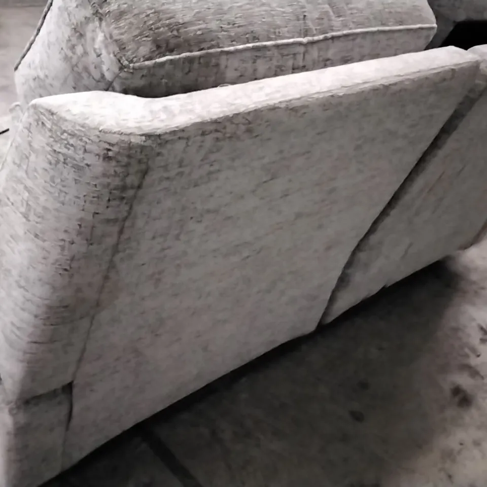 QUALITY BRITISH DESIGNER G PLAN MANUFACTURED ELLIS LARGE SOFA ELECTRIC RECLINER DBL -  ULTIMA SLATE