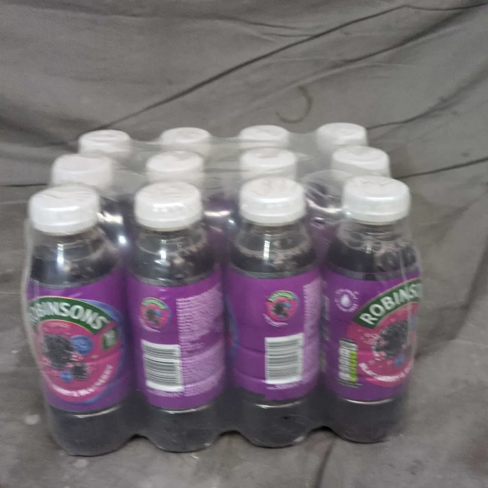 ROBINSONS BLACKBERRY & BLUEBERRY CORDIAL BOTTLES – 12 PACK, PURPLE LABEL 500ML PER BOTTLE