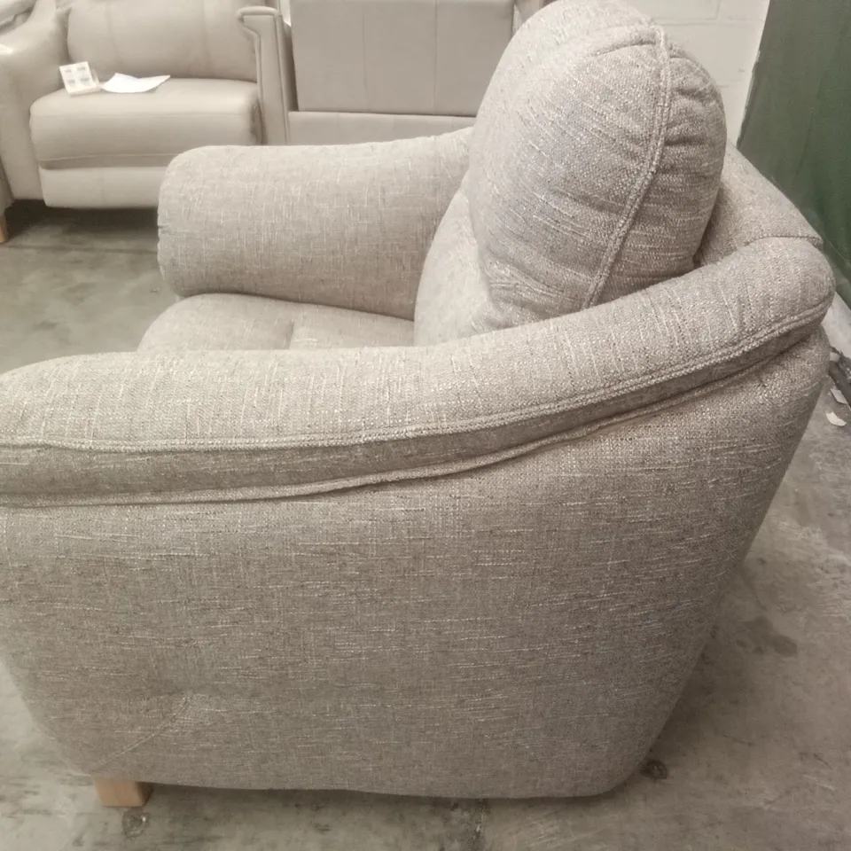 DESIGNER G PLAN MADE JACKSON ELECTRIC RECLINER CHAIR - DAPPLE SPARROW FABRIC