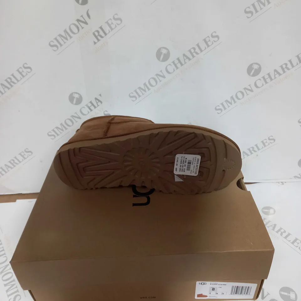 BOXED PAIR OF UGG CLASSIC ULTRA MINI UK 6 