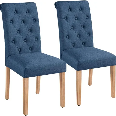 BOXED YAHEETECH DINING CHAIRS (SET OF 2) - BLUE (1 BOX)