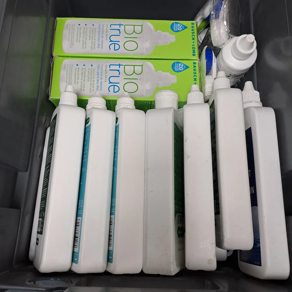 APPROXIMATELY 20 ASSORTED CONTACT LENS SOLUTIONS - COLLECTION ONLY