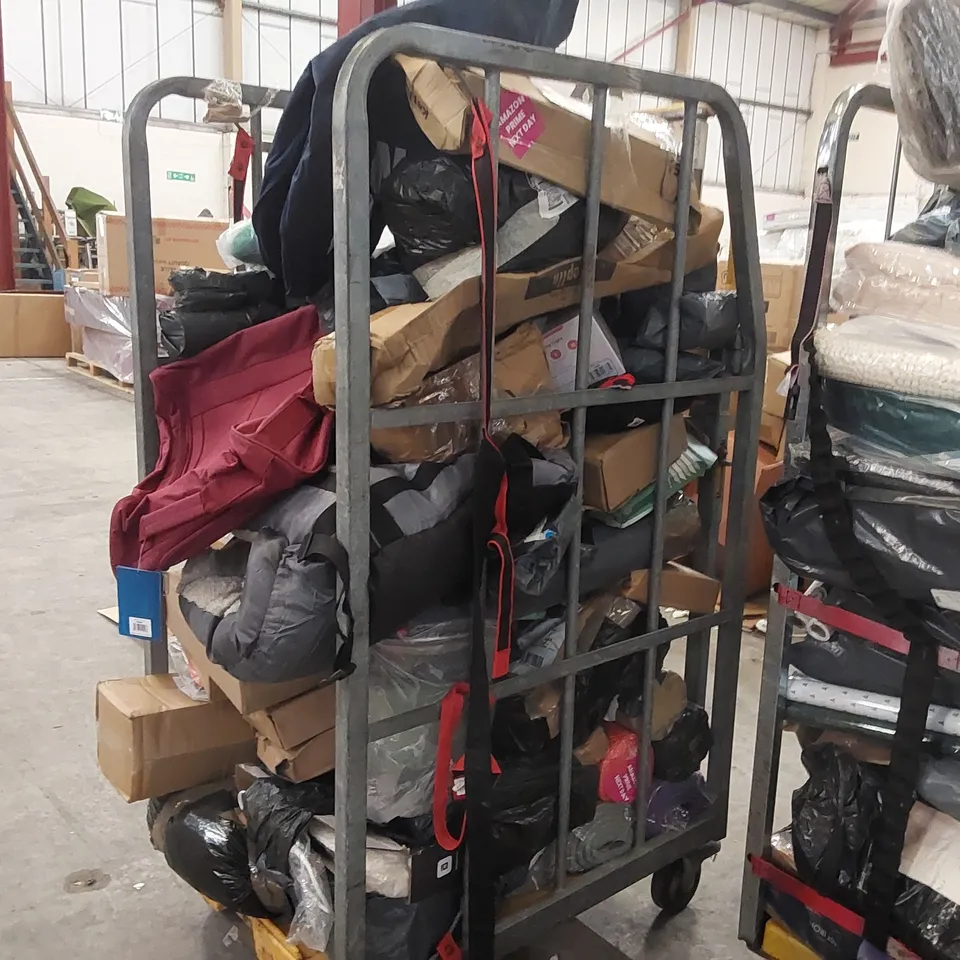 CAGE OF ASSORTED CONSUMER PRODUCTS/FURNITURE PARTS (CAGE NOT INCLUDED)