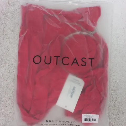 BAGGED OUTCAST POLYXENA MINI DRESS IN RED SIZE MEDIUM