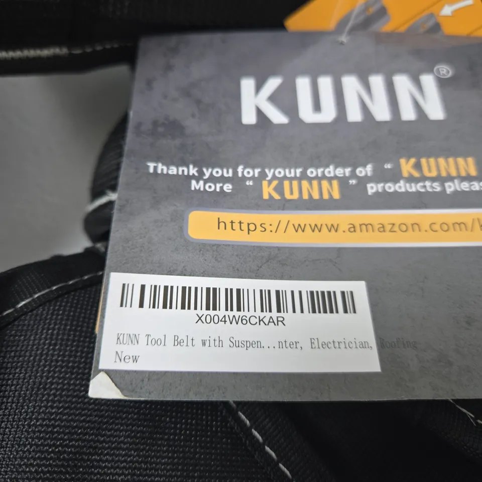 KUNN TOOL BELT WITH SUSPENDERS – ELECTRICIAN/ ROOFING