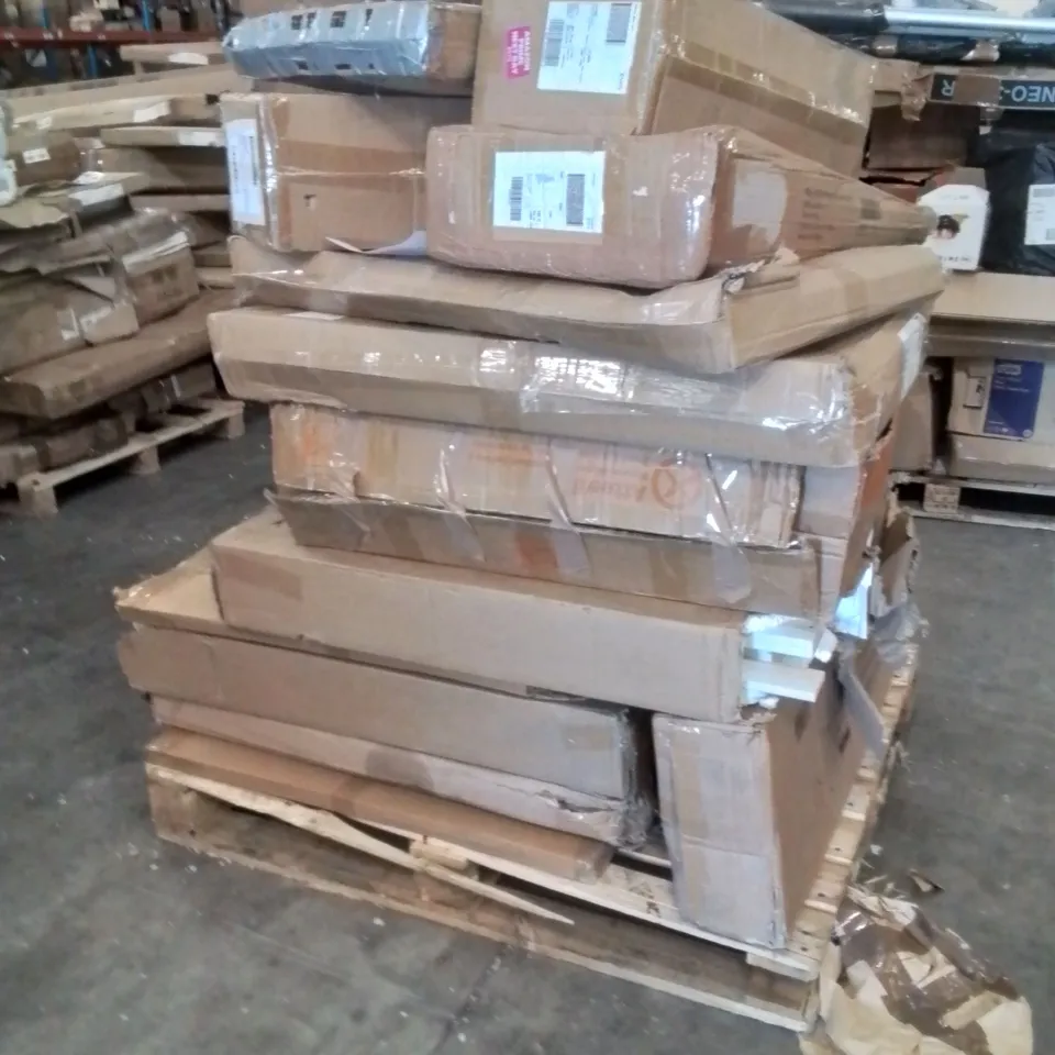 PALLET CONTAINING NEO PRODUCTS SUCH AS;GAMING CHAIR,HEATED THROW,SHOE RACK