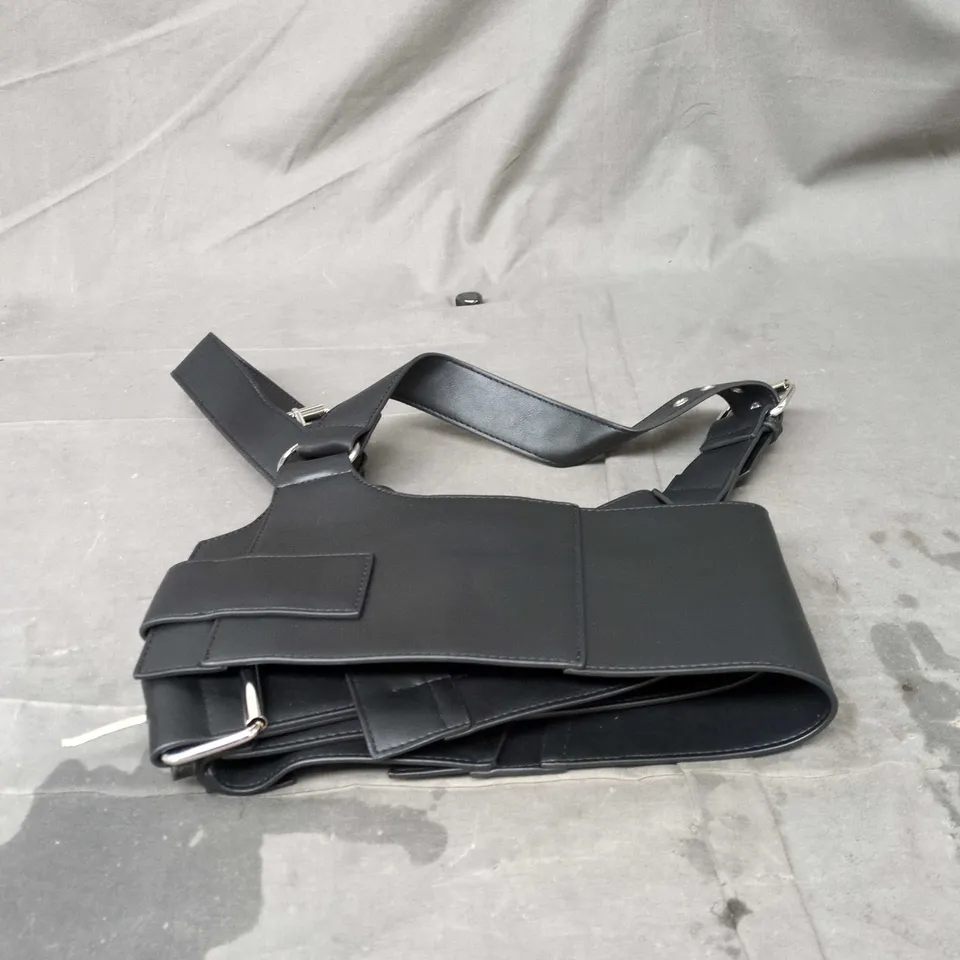 DISTURBIA POLAIRE LACE UP CORSET HARNESS SIZE L/XL