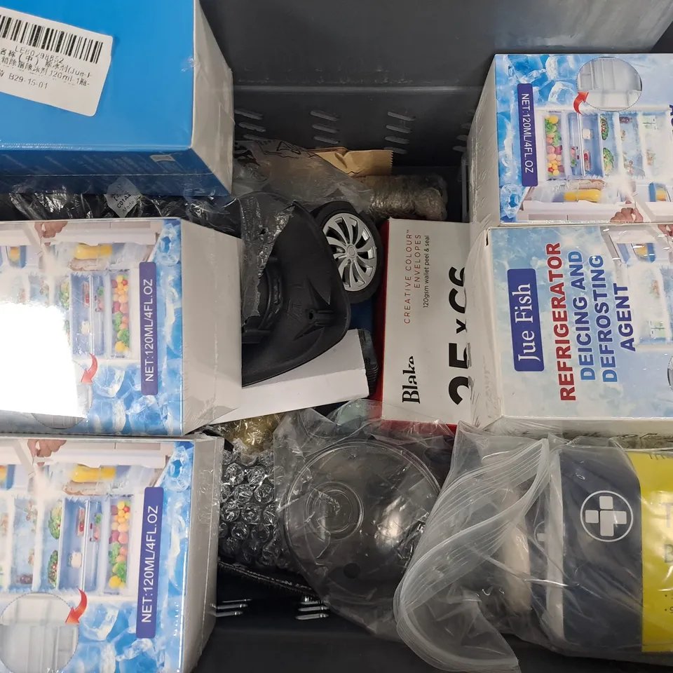 APPROXIMATELY 10 ASSORTED HOUSEHOLD ITEMS TO INCLUDE REFRIGERATOR DEICING AND DEFROSTING AGENT, AIR UP AROMA PODS, ETC