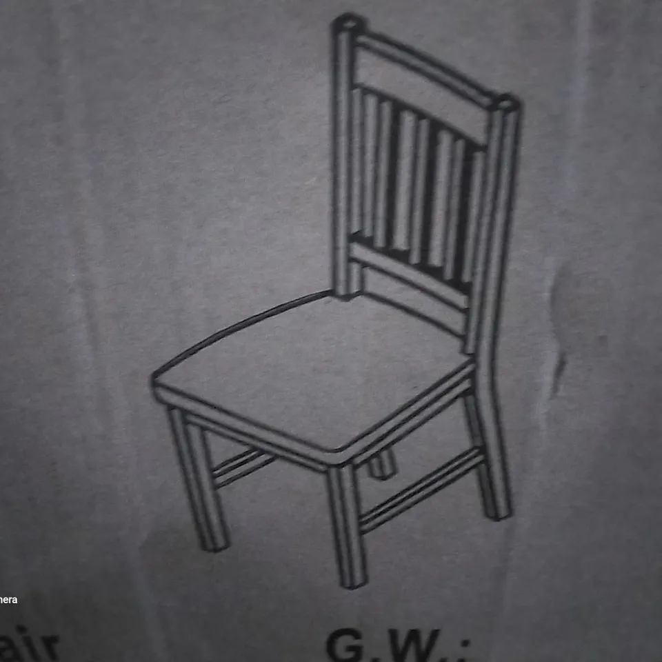 BOXED CARMEL SOLID WOOD DINING CHAIR - OILED OAK