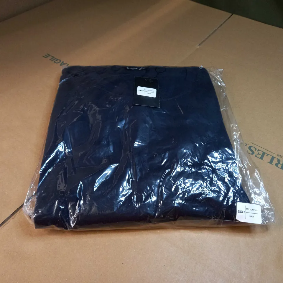 PACKAGED NAVY CREW NECK SWEATER - 5XL