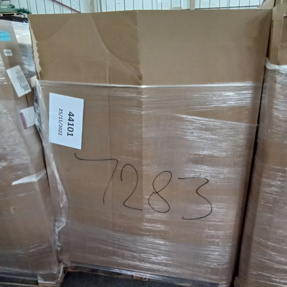 PALLET OF ASSORTED ITEMS INCLUDING FABIAN CLARKE PHOTO FRAMES, AMISGLASS CRYSTAL WIRE GLASS, DRIPEX BATHROOM MIRROR, INSTANT POT AIR FRYER, CLOTHES DRYING RACK