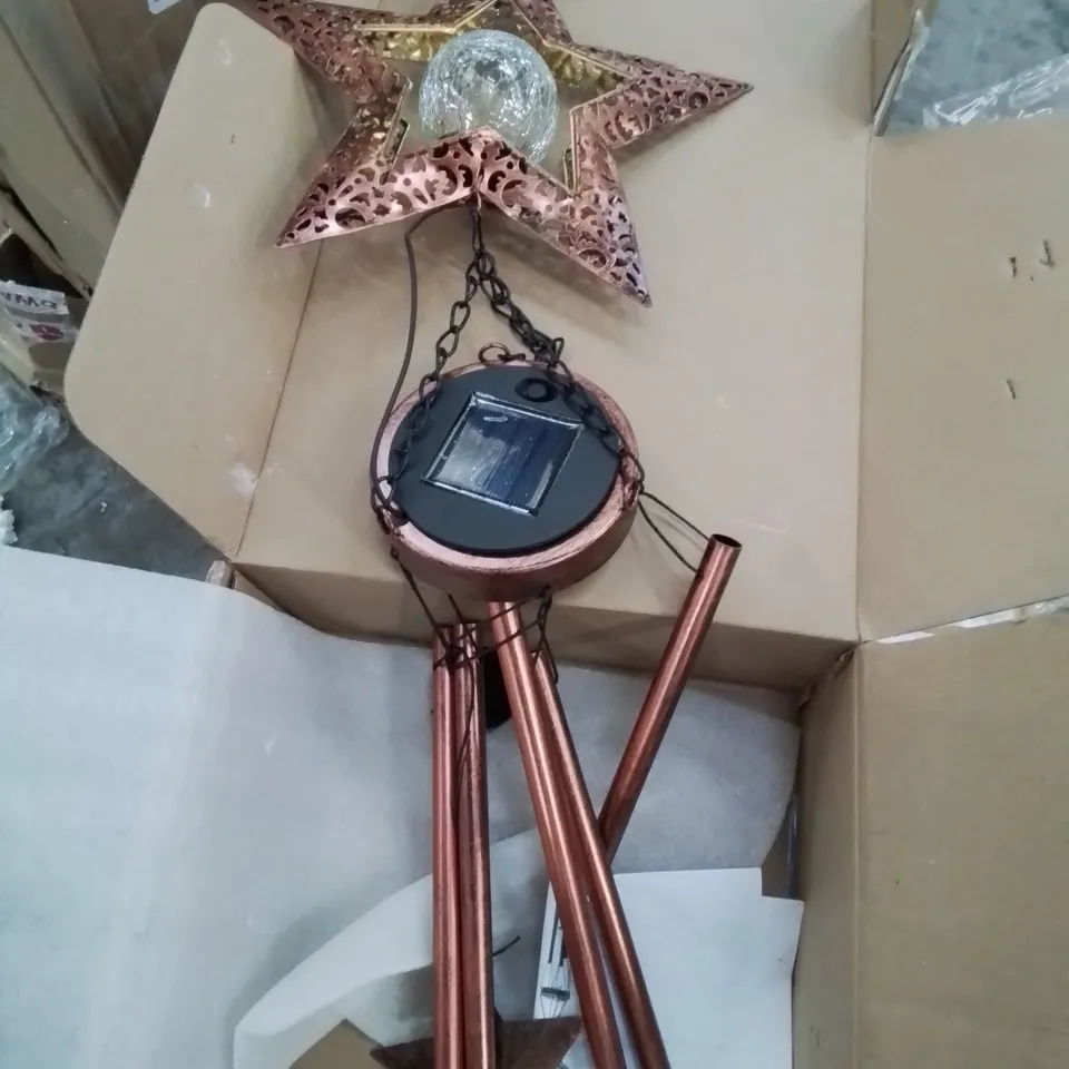 BOXED SOLAR LED WIND-CHIME - STAR