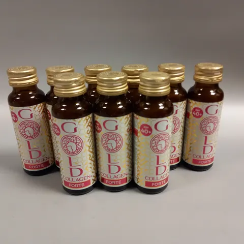 9 X GOLD COLLAGEN FORTE BOTTLES - 40+