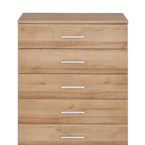 BOXED GRADE 1 PANAMA 5 DRAWER CHEST - WHITE (1 BOX) - COLLECTION ONLY 