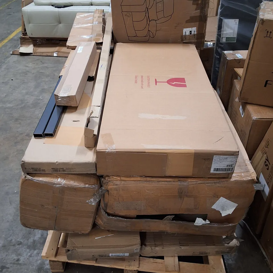 PALLET CONTAINING ASSORTED FLATPACK FURNITURE PARTS