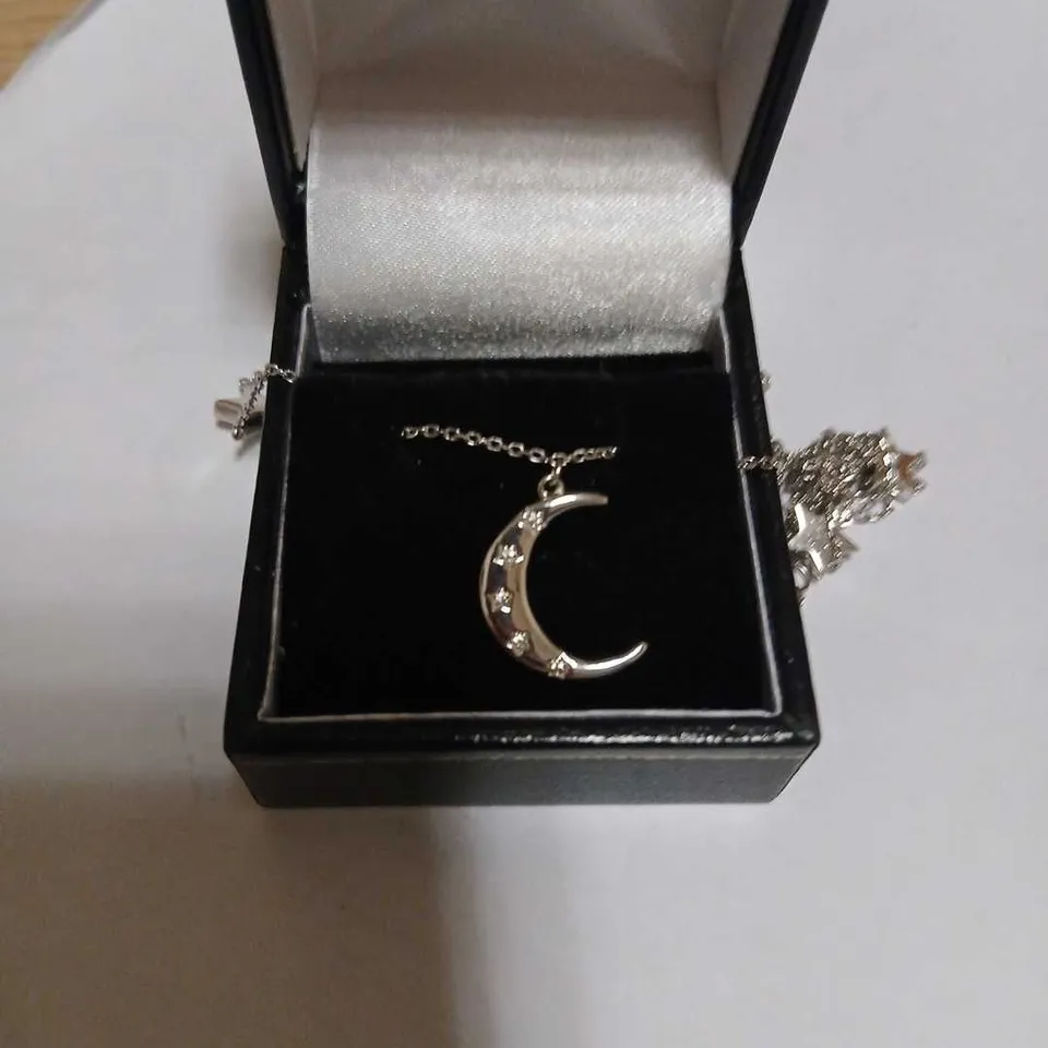 DIAMONIQUE X CHARLIE BROOK 30TH ANNIVERSARY NIGHT SKY NECKLACE STERLING SILVER 