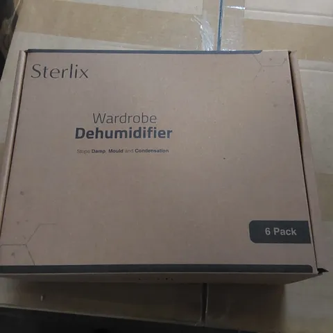 BOX CONTAINING APPROXIMATELY 6X 6PCS STERLIX WARDROBE DEHUMIDIFIERS