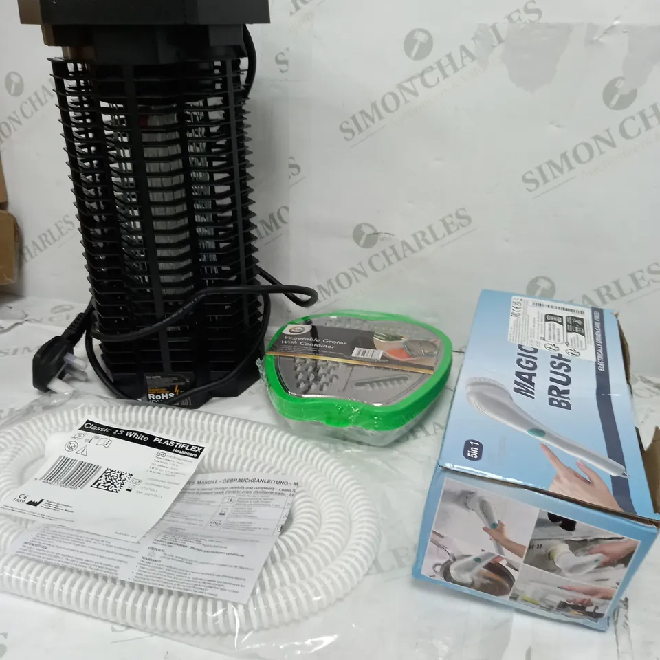 BOX OF APPROXIMATELY 15 ASSORTED ITEMS TO INCLUDE VEGETABLE GRATER, MAGIC BRUSH, BUG KILLER ETC