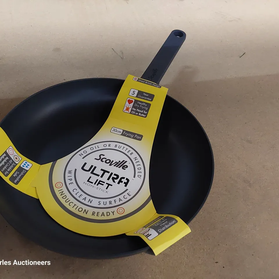 CASE OF FOUR SCOVILLE ULTRA LIFT INDUCTION READY 30cm FRYING PANS