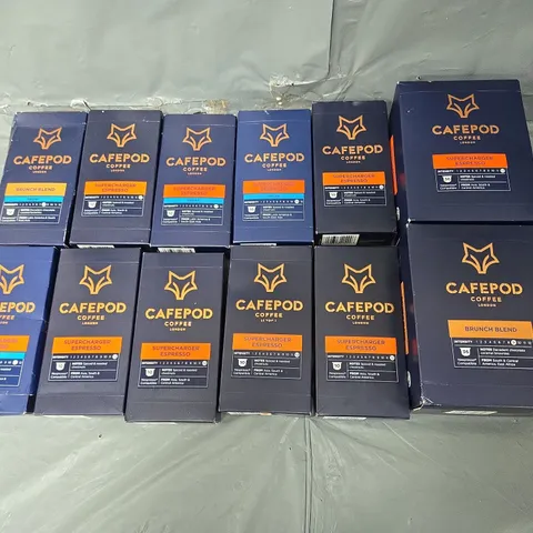 APPROXIMATELY 25 ASSORTED CAFEPOD COFFEE PACKS IN VARIOUS FLAVOURS 
