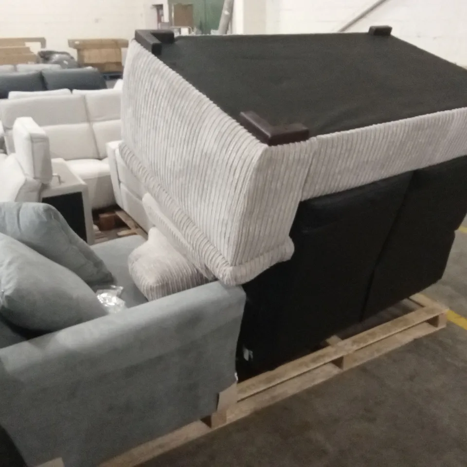 PALLET OF ASSORTED INCOMPLETE DESIGNER SOFA PARTS AND PIECES