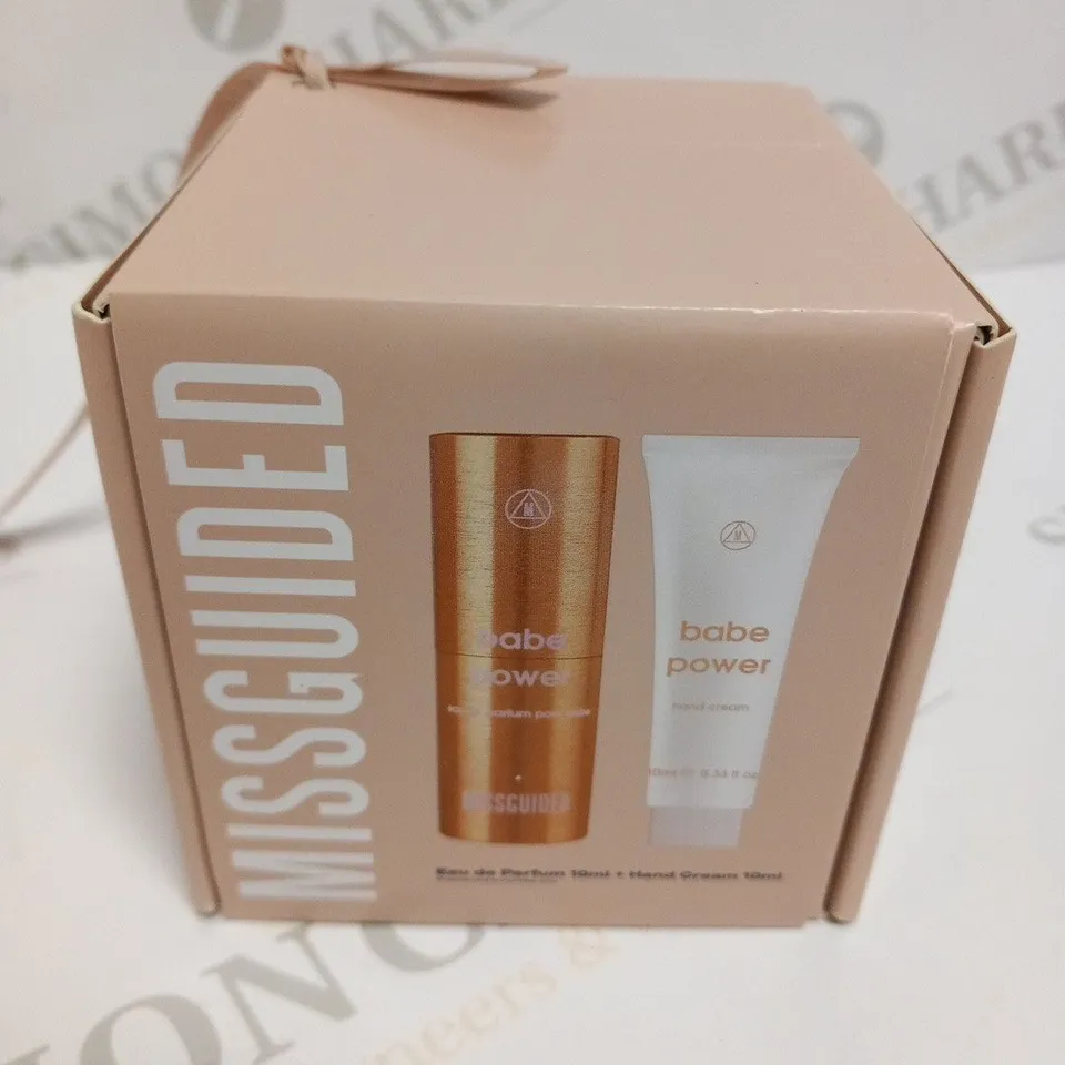 BOXED AND SEALED MISSGUIDED EAU DE PARFUM AND HAND CREAM GIFT SET
