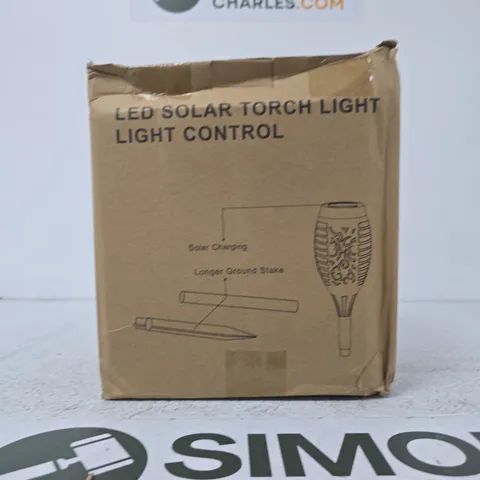 LED SOLAR TORCH LIGHT WITH LIGHT CONTROL β GARDEN LIGHTING (BOXED)