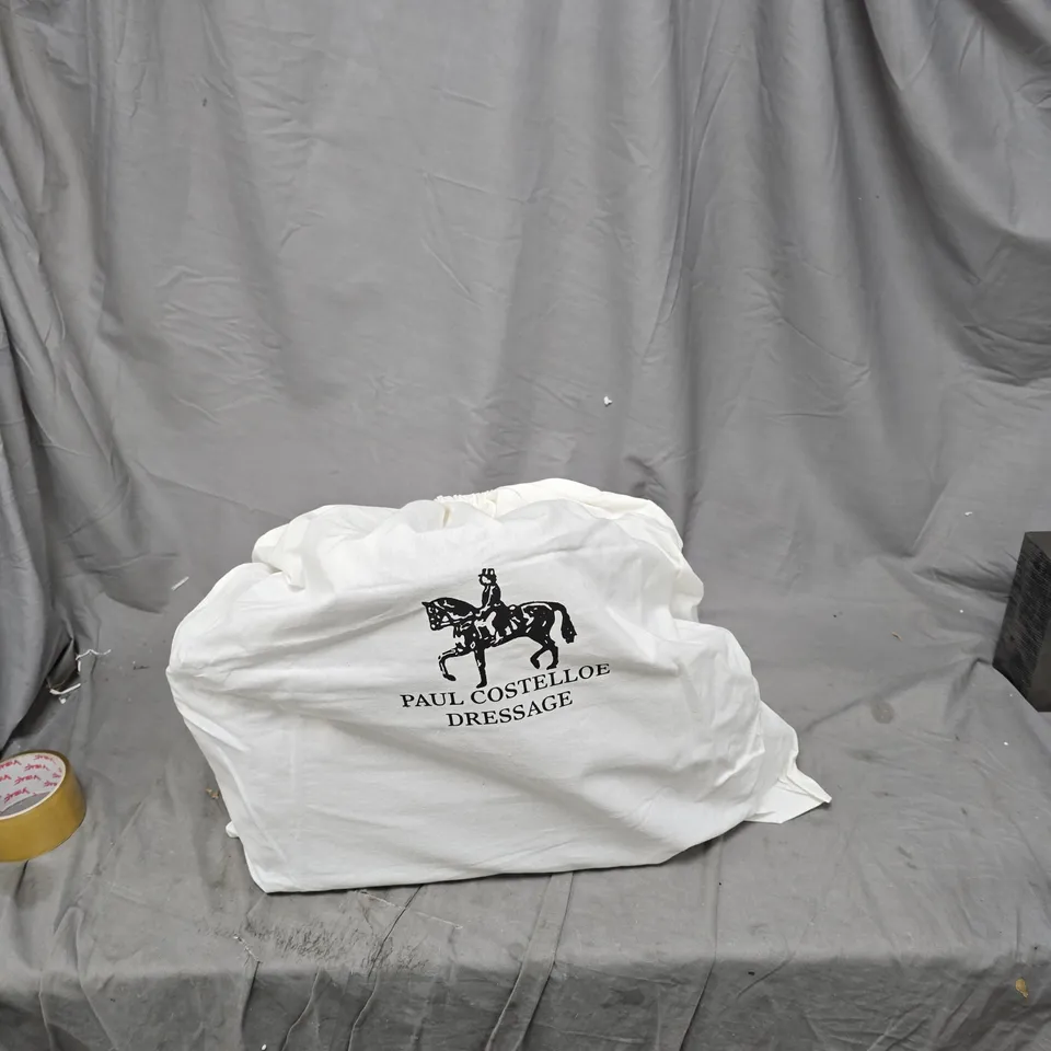 PAUL COSTELLOE DRESSAGE BLACK HANDBAG WITH BRAIDED HANDLES