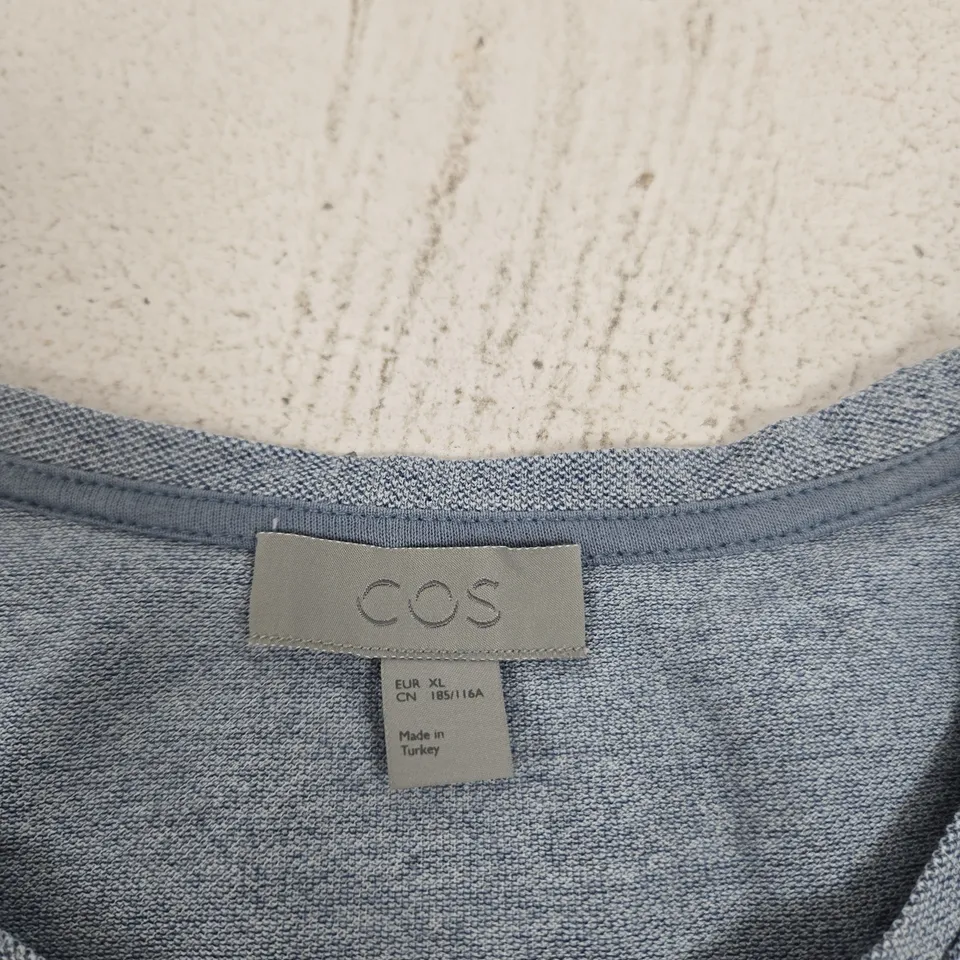 COS WOMEN'S HEATHER BLUE T‑SHIRT T-SHIRT – EUR XL