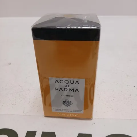 BOXED AND SEALED ACQUA DI PARMA BARBIERE REFRESHING AFTERSHAVE EMULSION 100ML