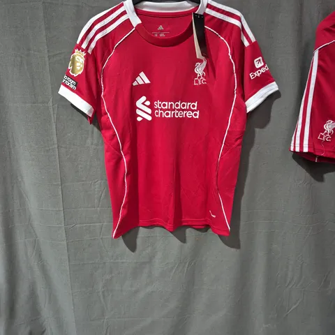 LIVERPOOL FC ADIDAS FOOTBALL SHIRT AND SHORTS ISAK 9 – UK 28 SLIM FIT