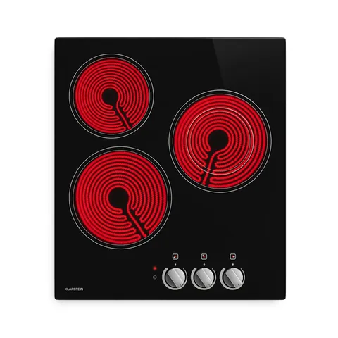 BOXED EASYCOOK 45CM 3 RING CERAMIC HOB BLACK