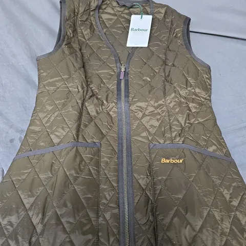 BARBOUR BETTY INTERACTIVE LINER VEST – WOMEN'S QUILTED OUTER LAYER - SIZE 8 