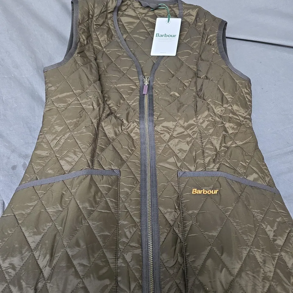 BARBOUR BETTY INTERACTIVE LINER VEST – WOMEN'S QUILTED OUTER LAYER - SIZE 8 