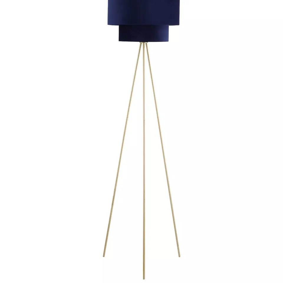 VERY HOME TIA TWO TIERED FLOOR LAMP - NAVY/BRASS