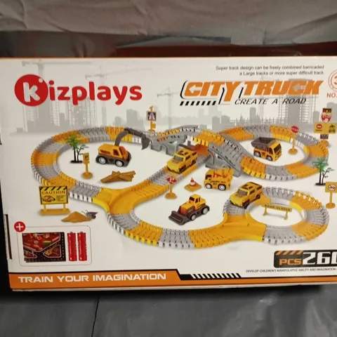 KIZPLAYS CITY TRUCK TRAIN SET – 260 PIECES