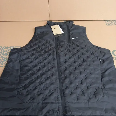 NIKE DRI-FIT BLACK GILLET SIZE L