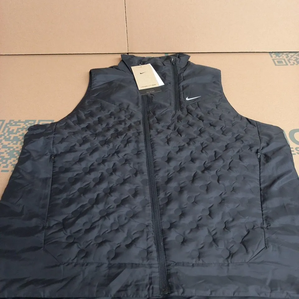 NIKE DRI-FIT BLACK GILLET SIZE L