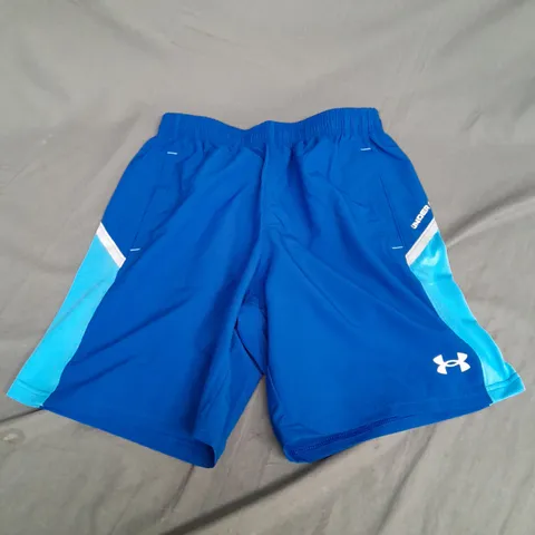 UNDER ARMOUR TRAINING SHORTS IN BLUE MULTI SIZE S