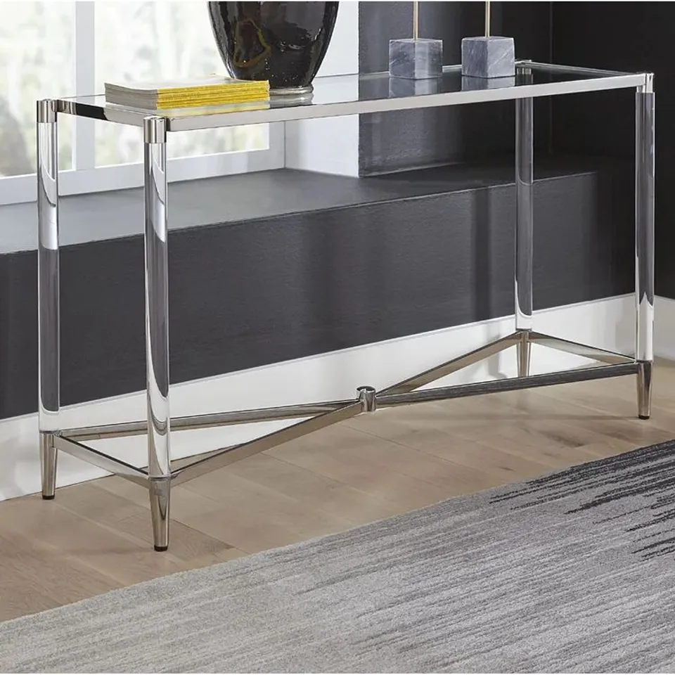 BOXED LAURETTE CONSOLE TABLE 