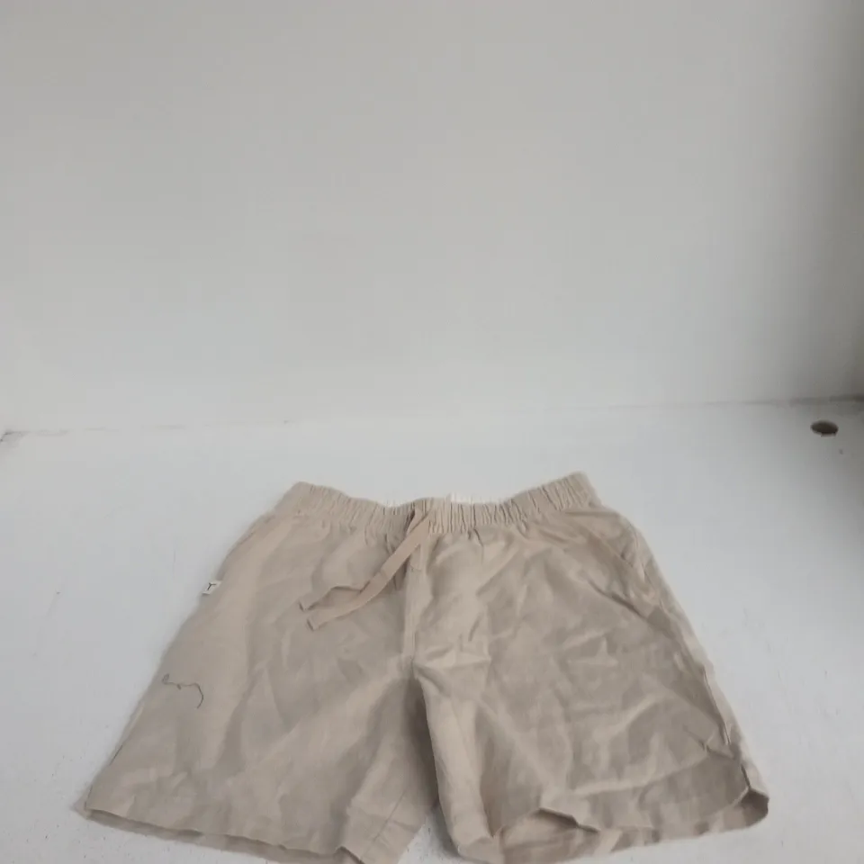TOM'S TRUNKS BEIGE LINEN-COTTON SHORTS – MADE TO BE LIVED IN UK 40