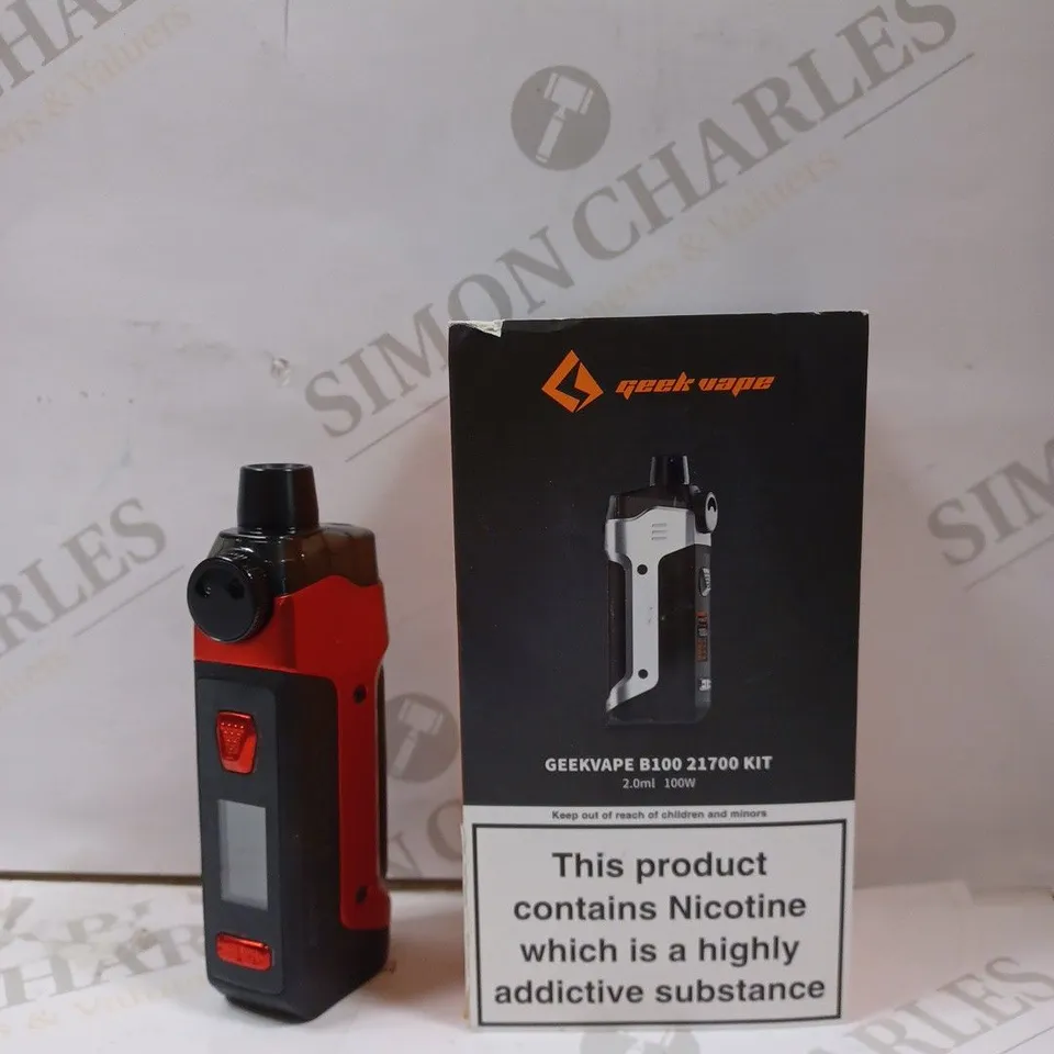 BOXED GEEK VAPE B100 21700 KIT IN RED 