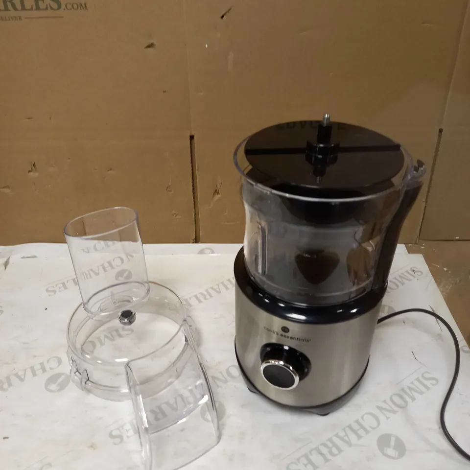 COOK'S ESSENTIALS 400ML COMPACT DOUBLE BLADE FOOD PROCESSOR