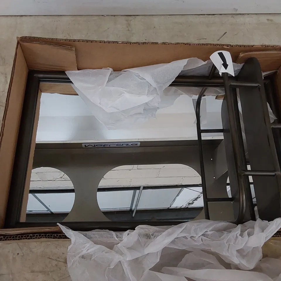 BOXED GORMAN METAL RECTANGLE WALL MIRROR (1 BOX)