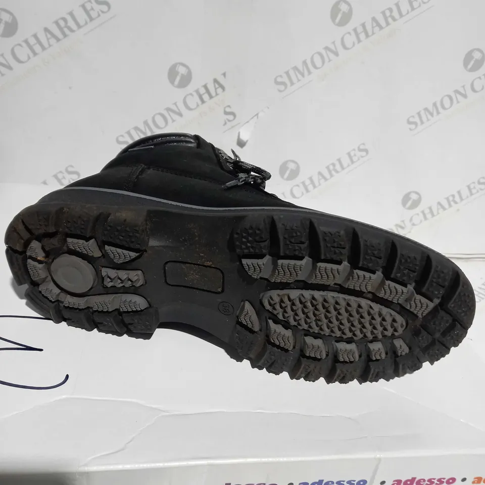 ADESSO BLACK WATERPROOF BOOTS - SIZE 5 - BOXED