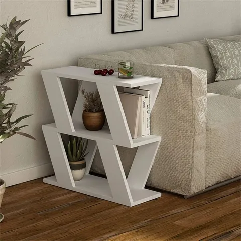 BOXED ADRIANA SIDE TABLE MODERN COMPACT DESIGN FOR LIVING ROOM & BEDROOM